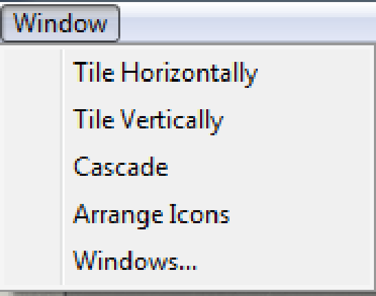 window menu